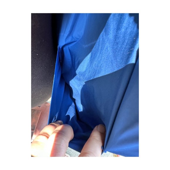 Vintage Polo Ralph Lauren Puffer Vest Black Blue Reversible Snap Closure - Picture 10 of 11